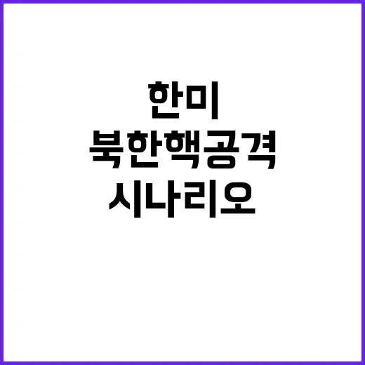 북한 핵 공격 한미…