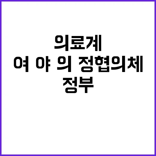 의료계 정부의 여·…