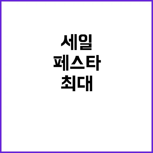 세일페스타 11월에…