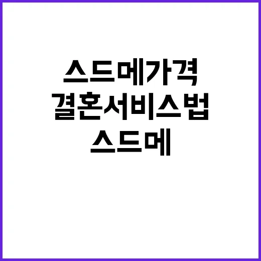 결혼서비스법 예식장…