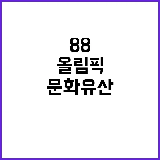 ‘88서울올림픽’ …