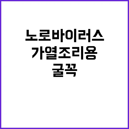 노로바이러스 경고…가열조리용 굴 꼭 익혀라!