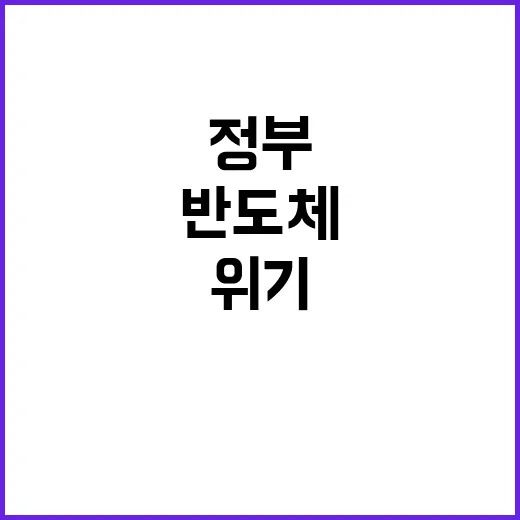 반도체 위기 정부의 14조원 대책 공개!