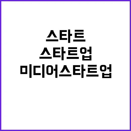 미디어 스타트업 공모로 우수업체 5곳 시상!