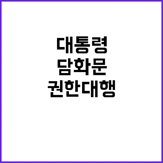 대통령 담화문 권한…