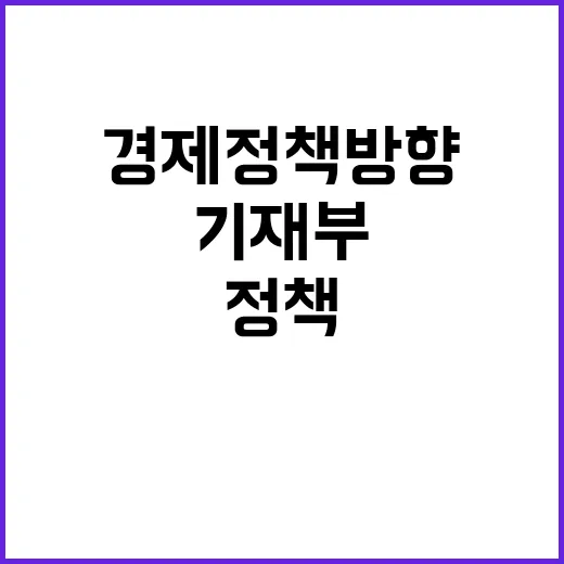 “내년도 경제정책방향 기재부의 결정 아직 없다”