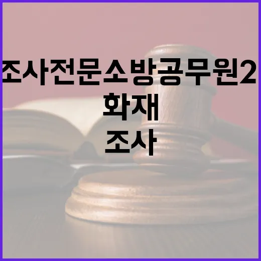 화재조사 전문 소방…