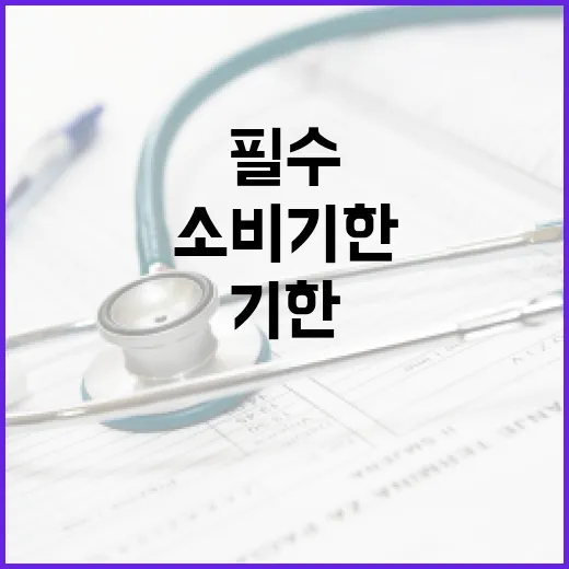 제품명 노출 소비기한 강조로 소비자 보호 필수!