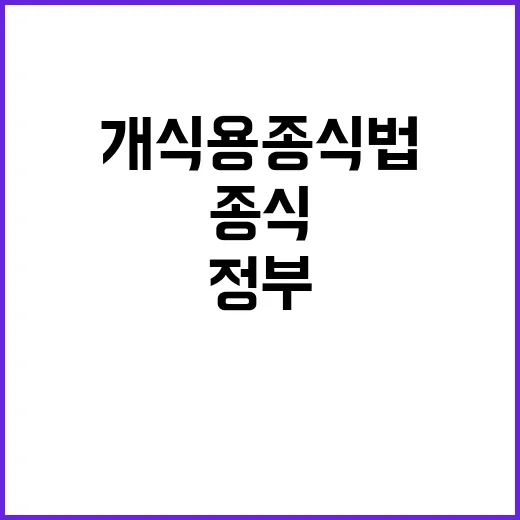 개식용종식법, 정부…