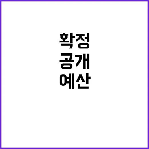 농경지 예산, 확정 전 놀라운 사실 공개!