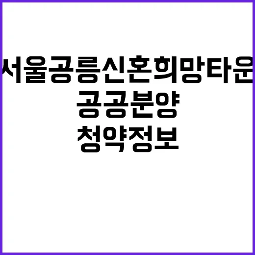 서울공릉 신혼희망타…