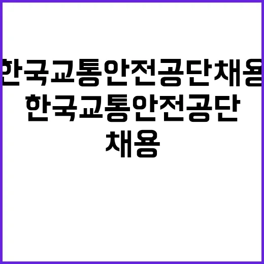 한국교통안전공단 서울본부 기간제근로자 채용 공고