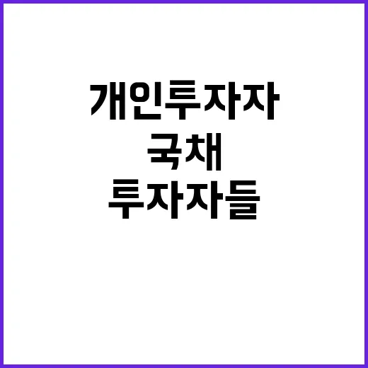 국채 발행 개인투자…