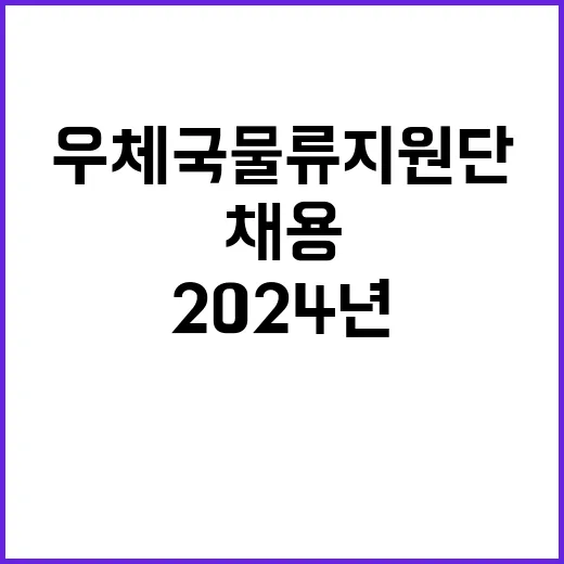 (재)우체국물류지원…