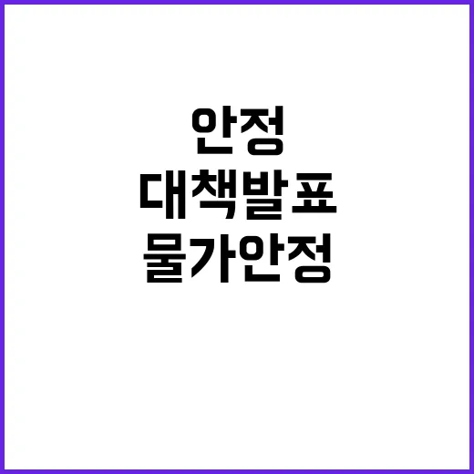 물가안정 체감경기 …