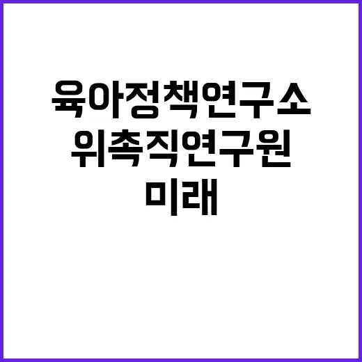 [제2024-15호] 육아정책연구소 위촉직연구원 채용