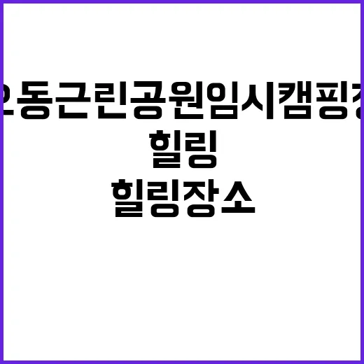 오동근린공원 임시캠…