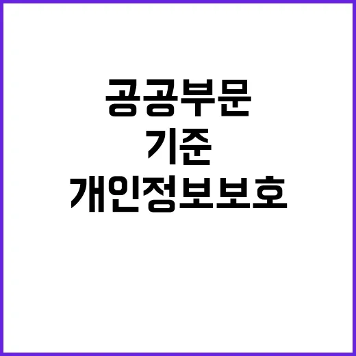 개인정보 보호 공공…