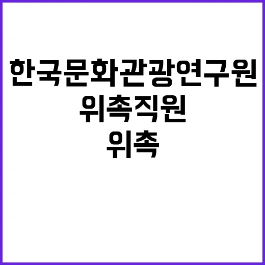 한국문화관광연구원 …