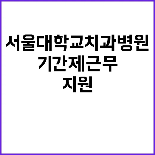 서울대학교치과병원 …