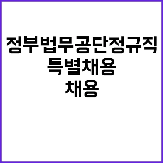 정부법무공단 정규직…