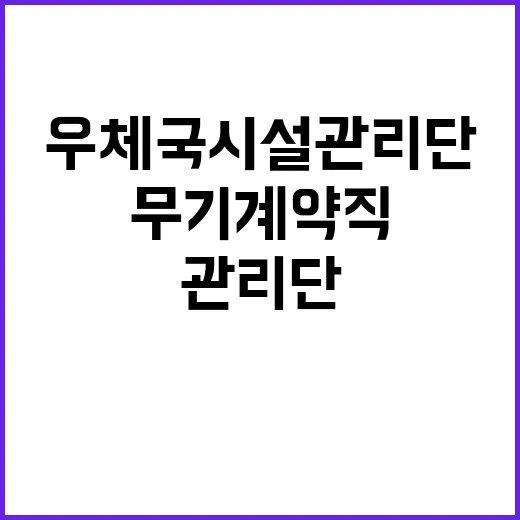 (재)우체국시설관리…