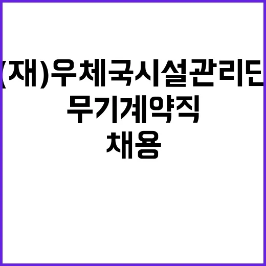 (재)우체국시설관리…