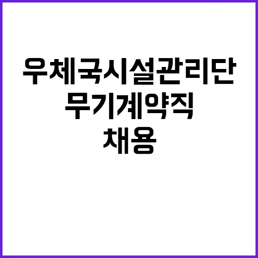 (재)우체국시설관리…