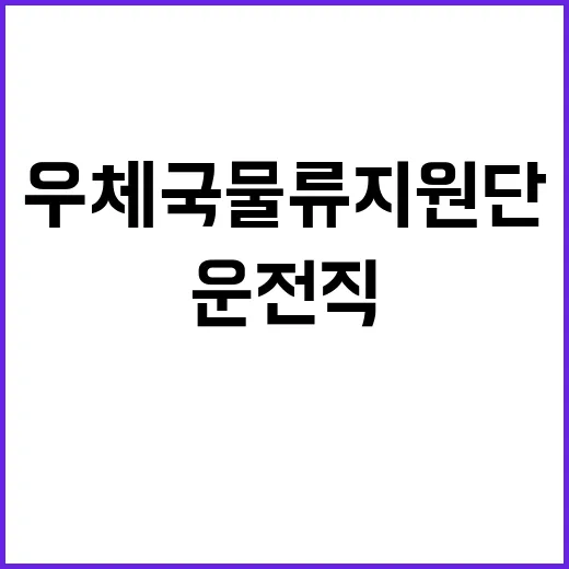 (재)우체국물류지원…