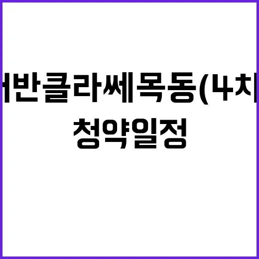 어반클라쎄목동(4차) 분양가 및 청약일정 대공개