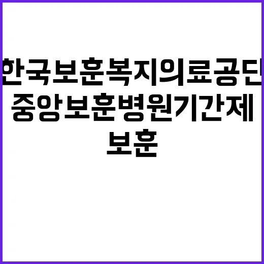 [중앙보훈병원] 기간제 직원 공개채용 공고(11월)