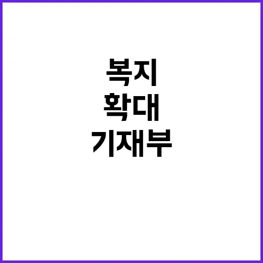 복지분야 확대 기재…