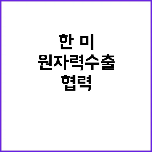 원자력 수출 한·미…