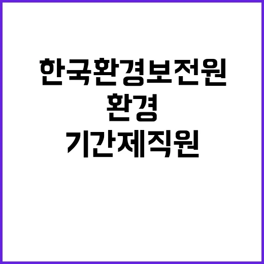 한국환경보전원 비정…