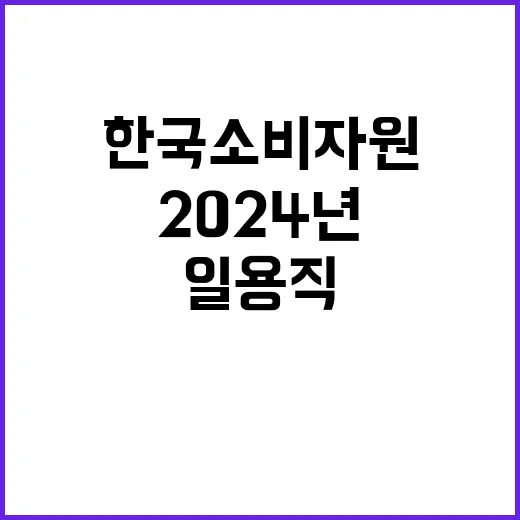 한국소비자원 비정규…