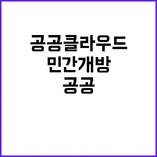 공공 클라우드 민간…