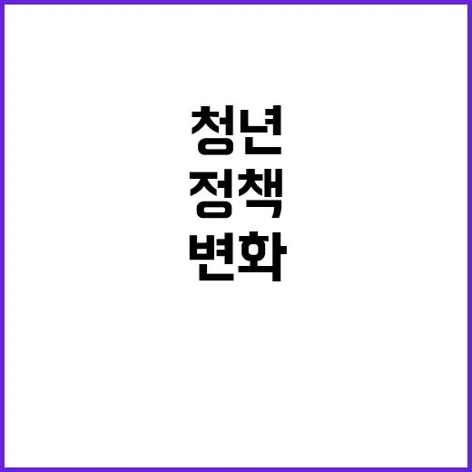 청년세대 인식 정책…