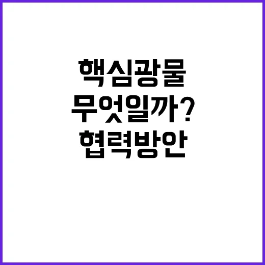 핵심광물 한남아공 …