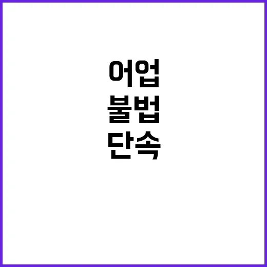 불법 어업 단속 중…