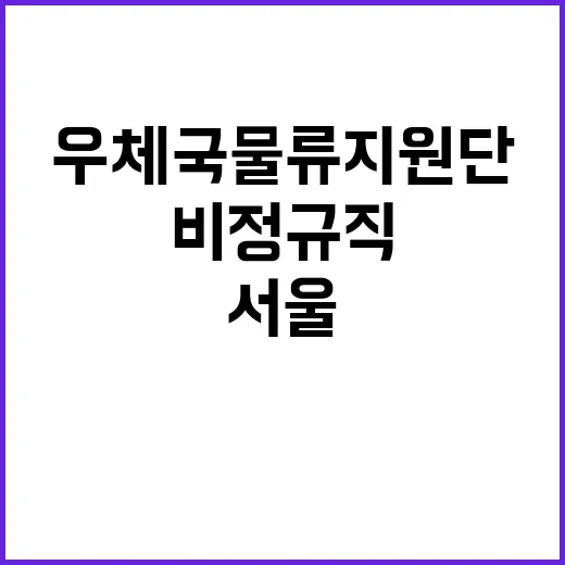 우체국물류지원단 서울지사 동서울, 의정부, 성남, 원주사업소 기간제(운전직, 운송직) 채용 공고