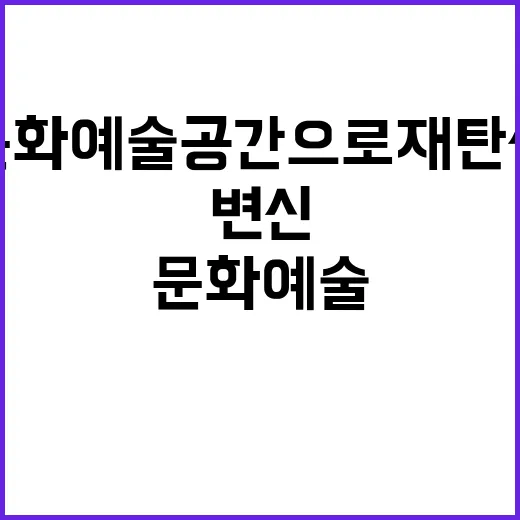 박물관의 변신 문화예술 공간으로 재탄생!