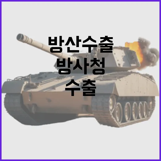 방사청 최대 방산수출 목표를 위한 노력 공개!