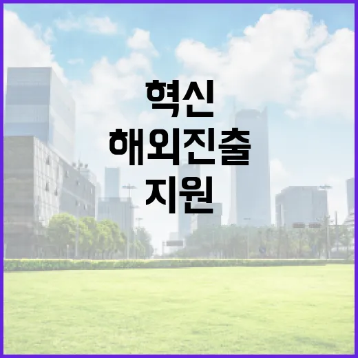 조달청 혁신제품 해외 진출 원스톱 지원 공개!