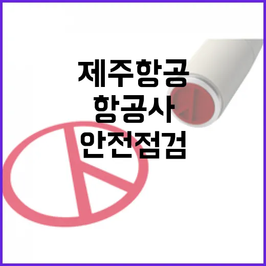 제주항공 사고기 모든 항공사 안전점검 완료 소식!