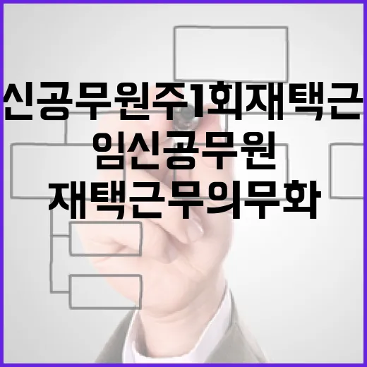 임신 공무원 주 1회 재택근무 의무화 결정!