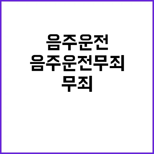 음주운전 무죄 CC…