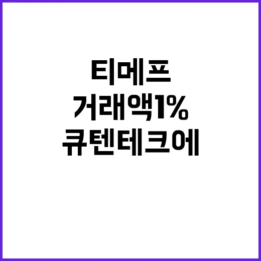 티메프 거래액 1% 큐텐테크에 지급 사실 드러나