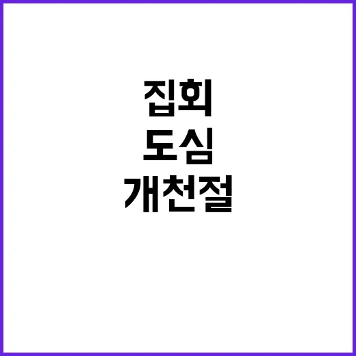 개천절 집회 도심 …