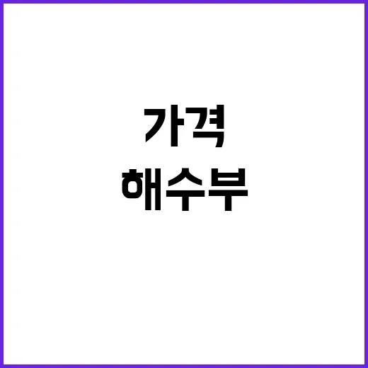 김 가격 해수부의 …