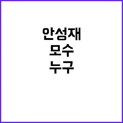 모수 안성재의 다음…